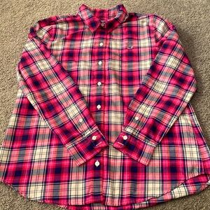 VINEYARD VINES WHALE LOGO PLAID FLANNEL SHIRT Size 8